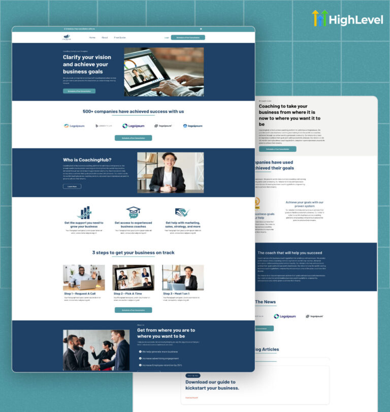 Coaching GoHighLevel Template 768x811