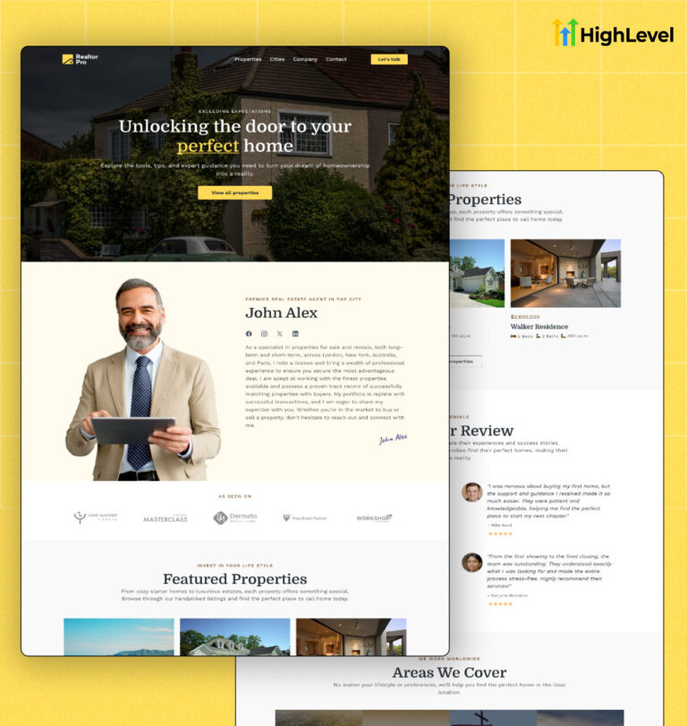 Realtor Website for GoHighLevel 5 768x811