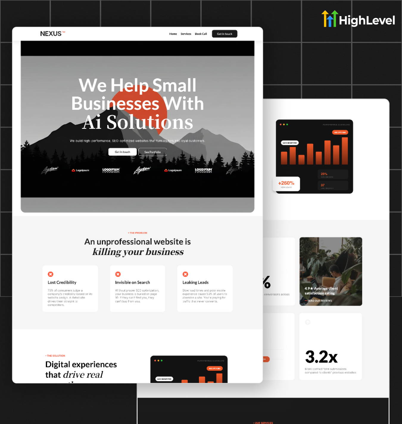 GoHighLevel Webdesign Agency Website Template